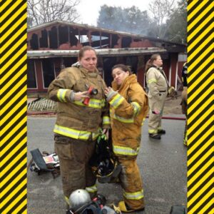 Two firefighters on-site